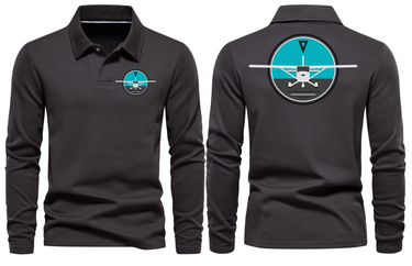 CESSNA COMPSS LONG SLEEVE POLO